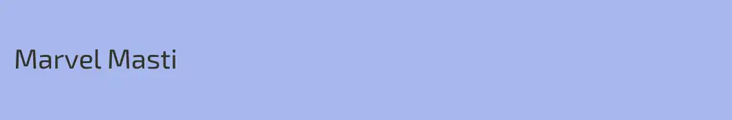 Marvel Masti